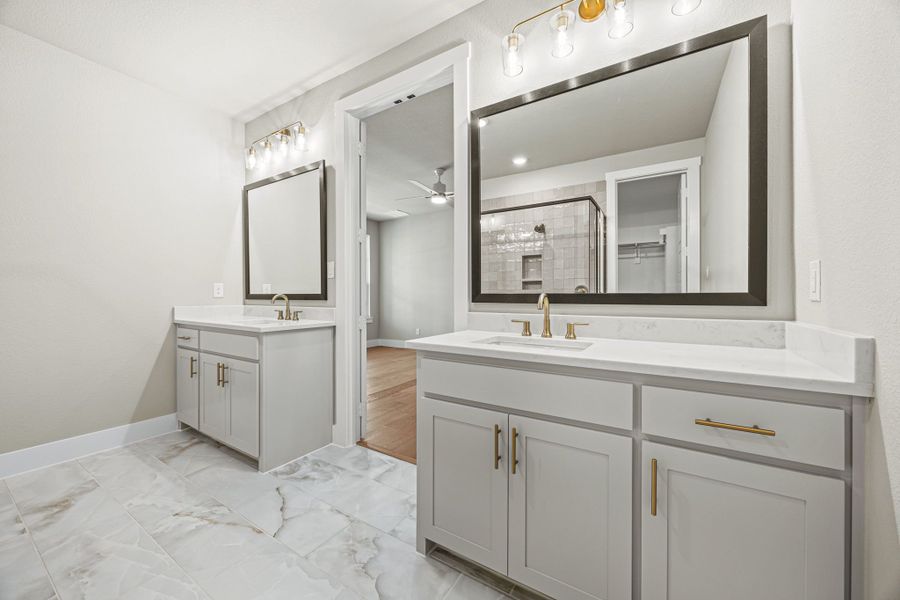 Furnished interior view inside a new home in Fields, Frisco (Image 32). Furnished interior view inside a new home in Fields, Frisco (Image 32).