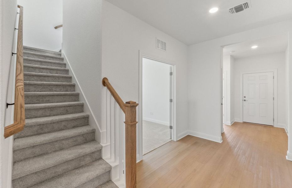 Spacious, unfurnished interior of a new home in Saddleback at Santa Rita Ranch, Liberty Hill (Image 48). Spacious, unfurnished interior of a new home in Saddleback at Santa Rita Ranch, Liberty Hill (Image 48).