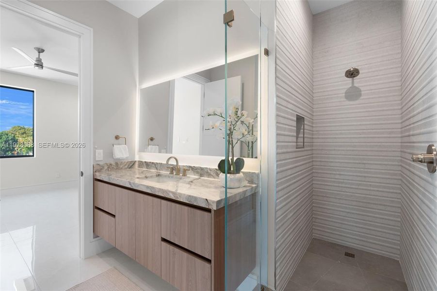 Furnished interior view inside a new home in , Lighthouse Point (Image 42).