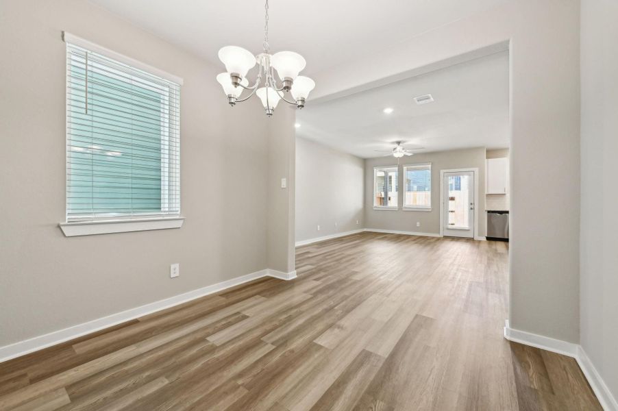 Photo is not of the actual home, but is an inspirational photo of builder’s model home and may depict options, furnishings, and/or decorator features that are not included