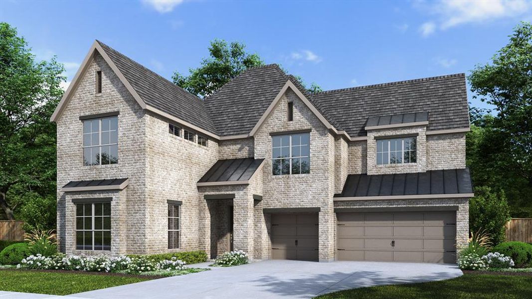 Front exterior of a new home in Terraces, Rockwall, TX, highlighting curb appeal (Image 1). Front exterior of a new home in Terraces, Rockwall, TX, highlighting curb appeal (Image 1).