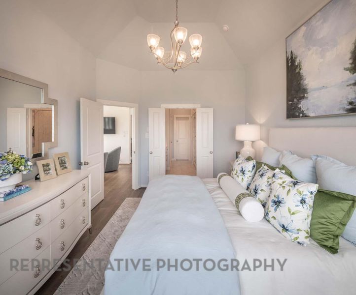 Furnished interior view inside a new home in , Cypress (Image 12).