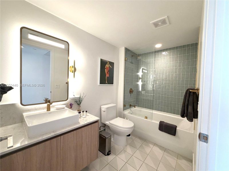 Furnished interior view inside a new home in , Miami (Image 17).