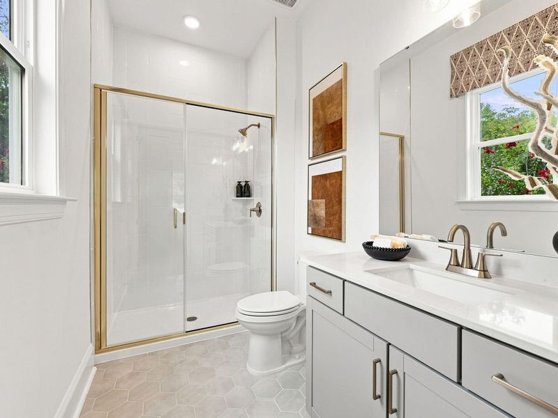 Furnished interior view inside a new home in Rockport, Wake Forest (Image 11).