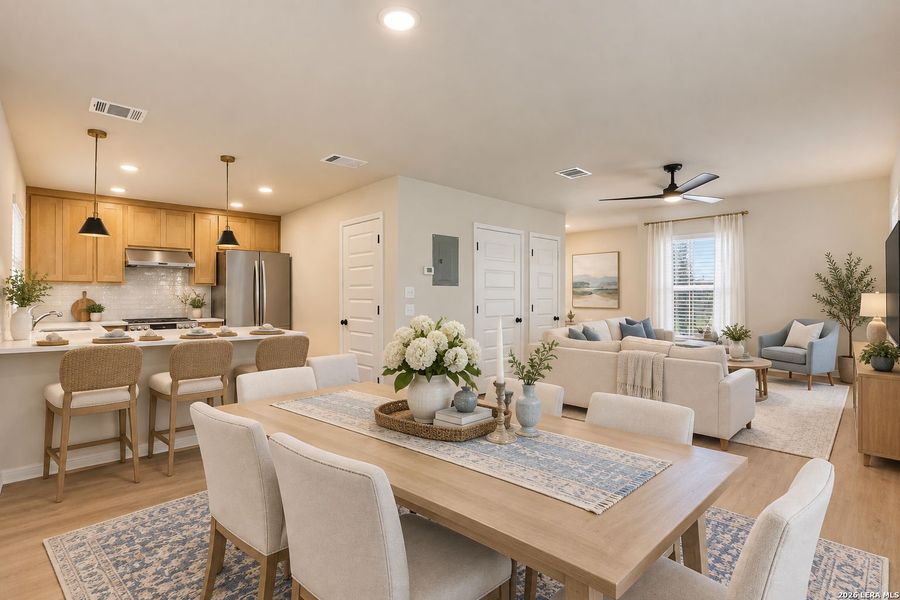 Furnished interior view inside a new home in , San Antonio (Image 12).