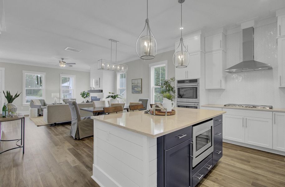 Furnished interior view inside a new home in Indigo Grove Single Family Homes, Johns Island (Image 13). Furnished interior view inside a new home in Indigo Grove Single Family Homes, Johns Island (Image 13).