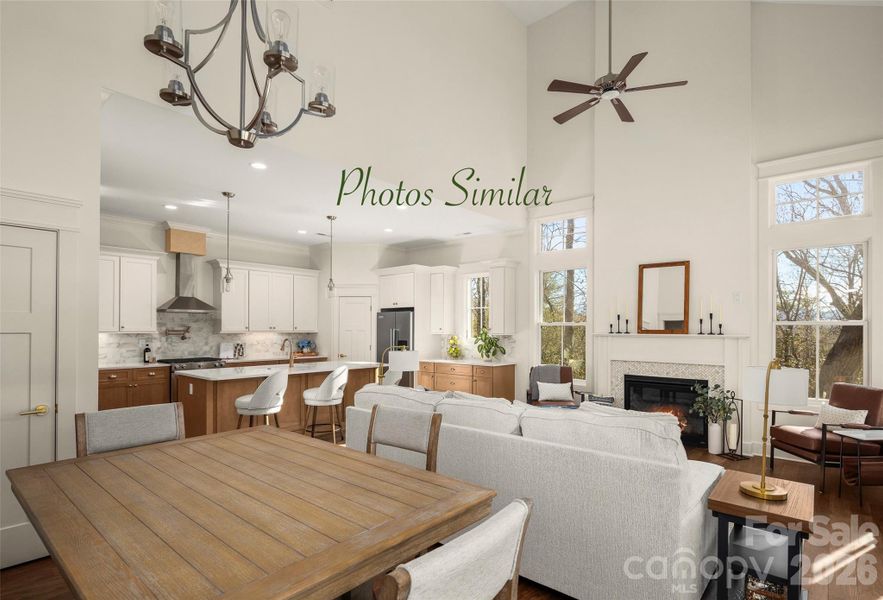 Furnished interior view inside a new home in , Hendersonville (Image 13).