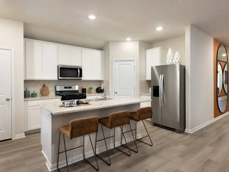 Furnished interior view inside a new home in Flora, Hutto (Image 6).