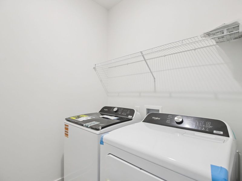 Every home includes a washer and dryer. Every home includes a washer and dryer.