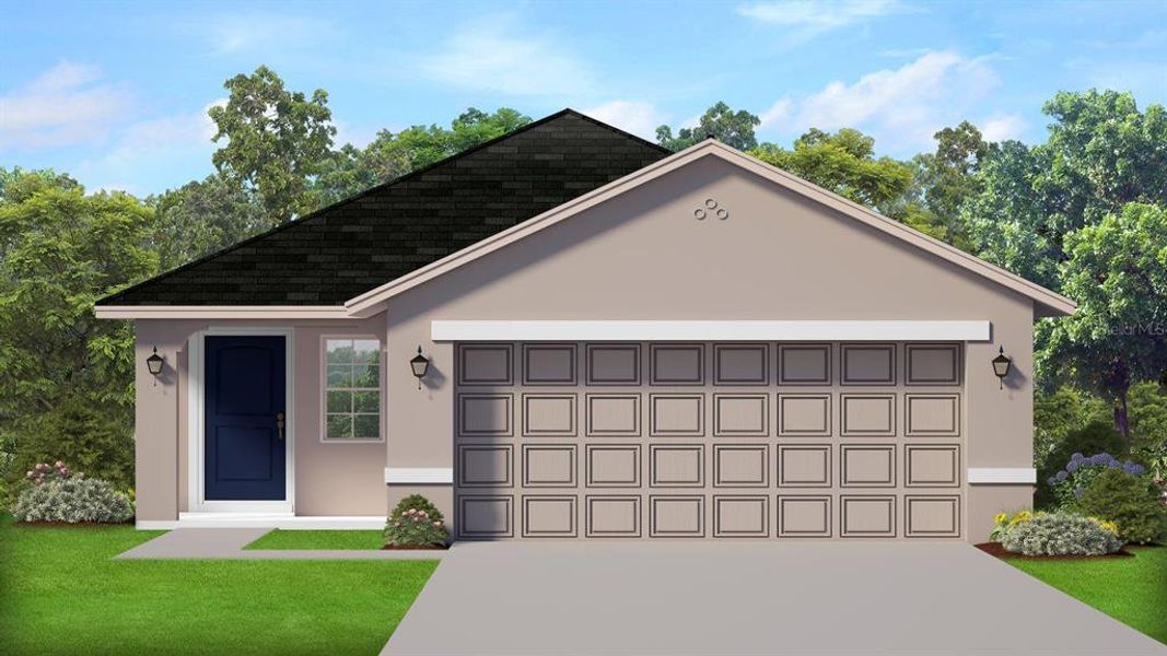 Front exterior of a new home in , Ocala, FL, highlighting curb appeal (Image 1). Front exterior of a new home in , Ocala, FL, highlighting curb appeal (Image 1).