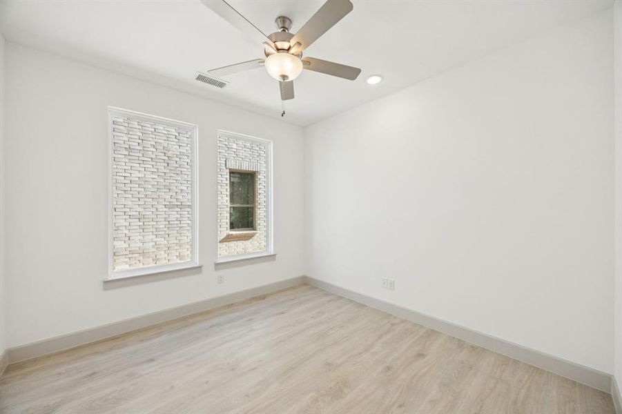 You'll find this lovely home office to be a peaceful retreat whether working from home or just curling up with a good book.