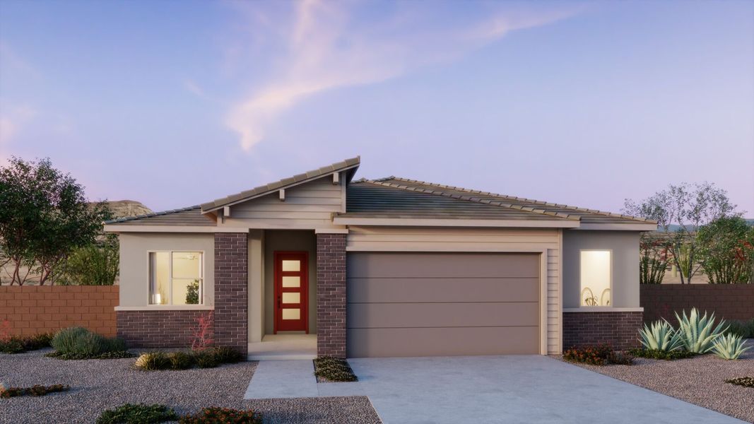 Representative exterior photo of a completed home built from the Mercury by Mattamy Homes in Saguaro Reserve II, Marana, AZ (Image 21). Representative exterior photo of a completed home built from the Mercury by Mattamy Homes in Saguaro Reserve II, Marana, AZ (Image 21).