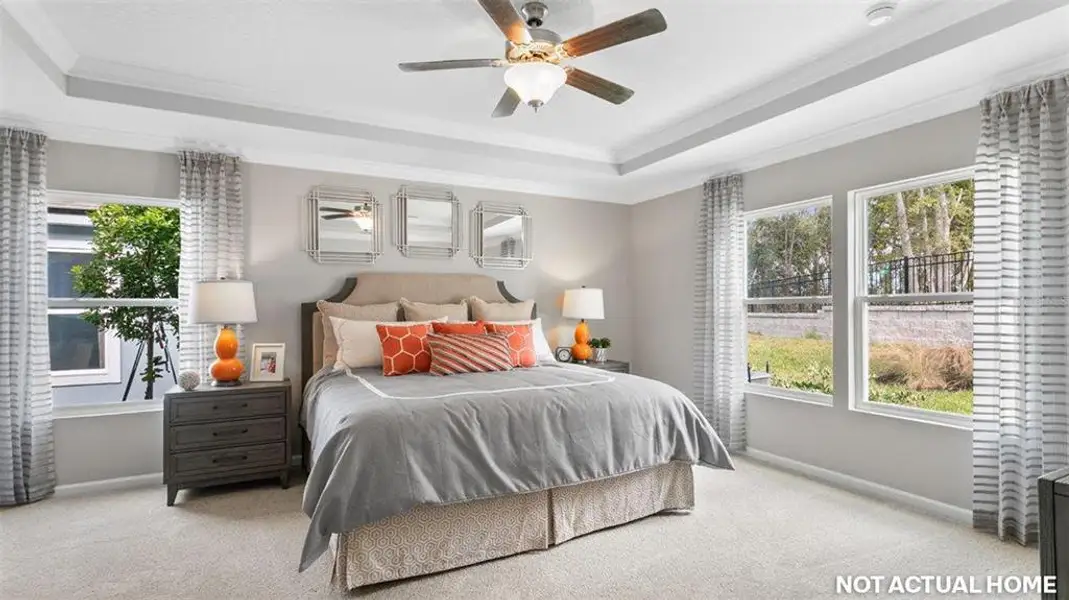 Furnished interior view inside a new home in Sawmill Branch, Palm Coast (Image 19).