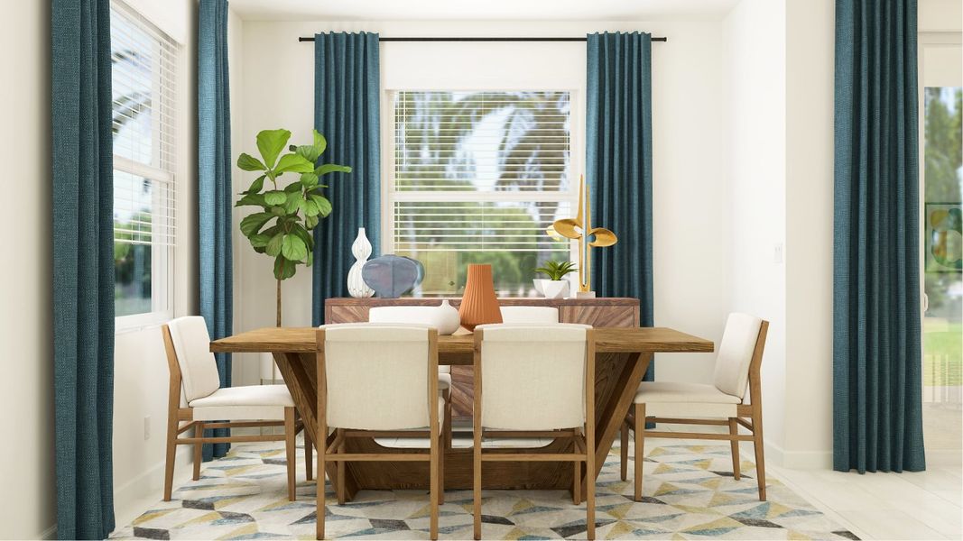 Sunburst dining room