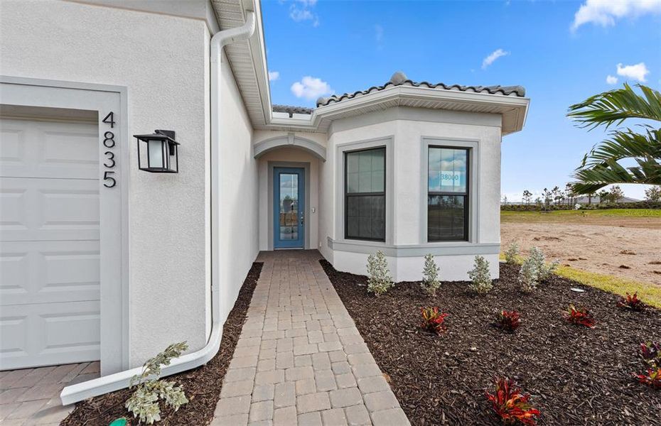 Exterior details and patio area of a home in Del Webb Catalina, Lakewood Ranch (Image 24).