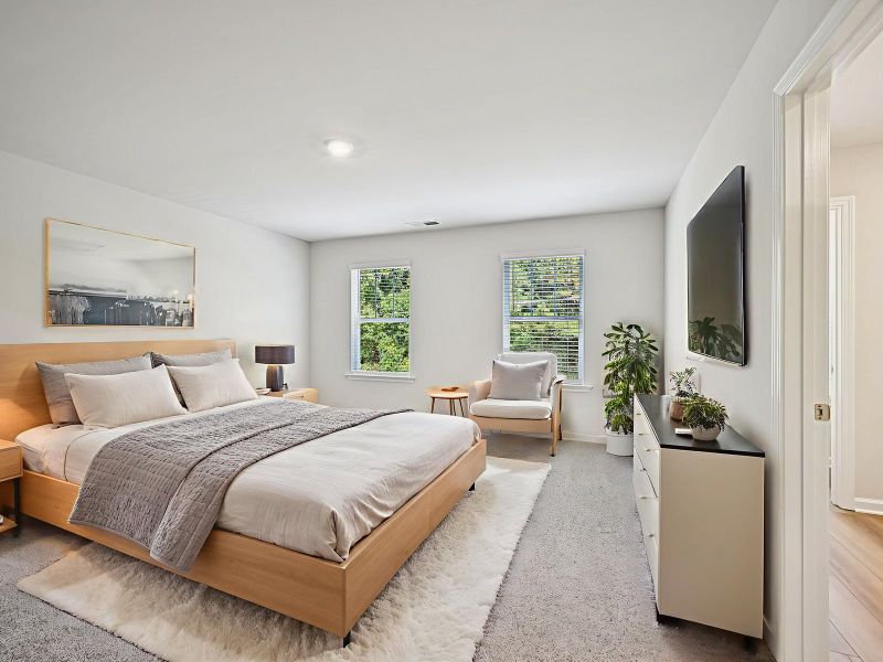 The Lancaster floorplan with the Elemental White interior package.