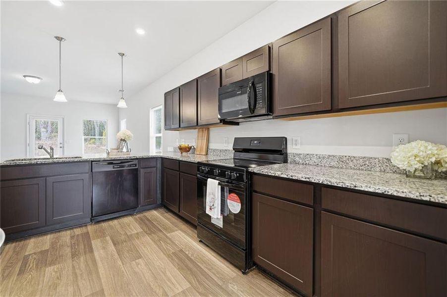 Furnished interior view inside a new home in , Cartersville (Image 11).