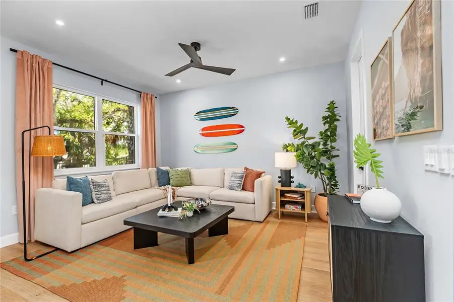 Furnished interior view inside a new home in EvenTide, New Smyrna Beach (Image 13).