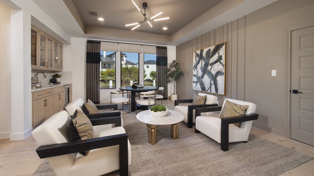 Furnished interior view inside a new home in Santa Rita Ranch - Tierra Rosa, Liberty Hill (Image 11).