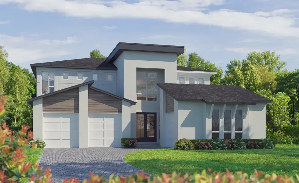 Representative exterior photo of a completed home built from the Brooklyn by ICI Homes in Wellen Park, Venice, FL (Image 1). Representative exterior photo of a completed home built from the Brooklyn by ICI Homes in Wellen Park, Venice, FL (Image 1).