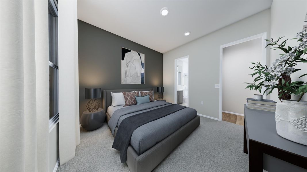 Furnished interior view inside a new home in Anniston, Katy (Image 12).