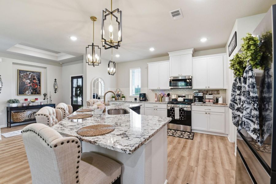Furnished interior view inside a new home in , Cleveland (Image 31).