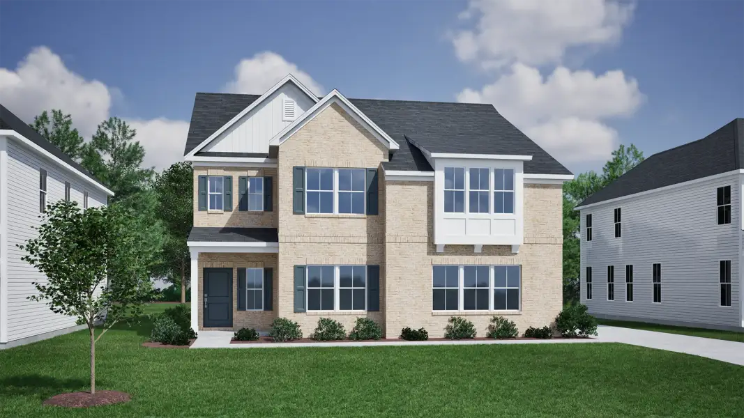 Representative exterior photo of a completed home built from the Saluda II - Vanguard Collection by Mungo Homes in Porter Ridge, Elgin, SC (Image 25).