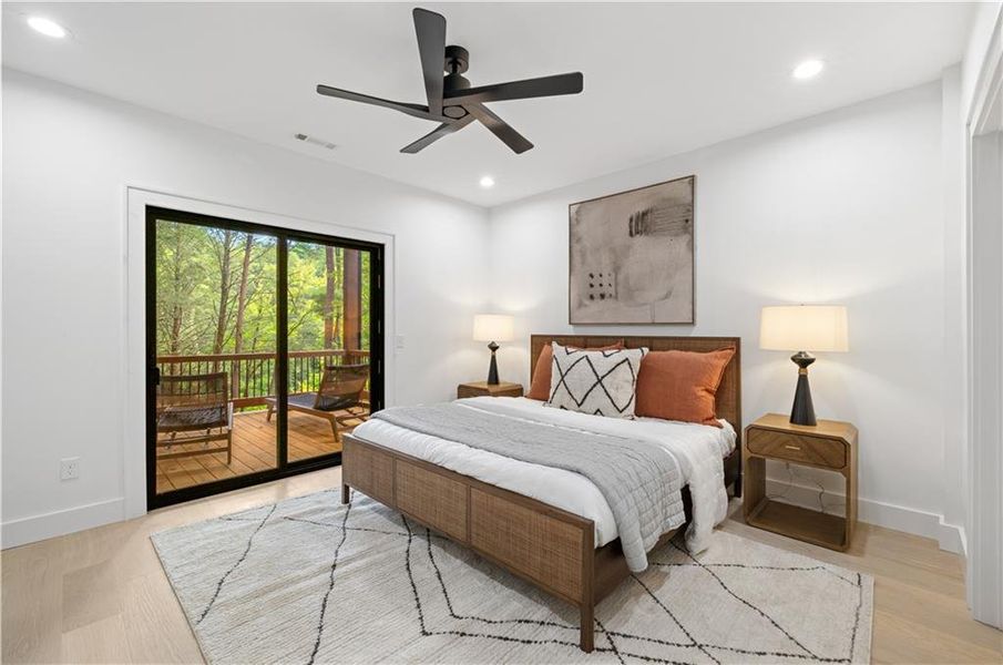 Furnished interior view inside a new home in , Cherry Log (Image 30).