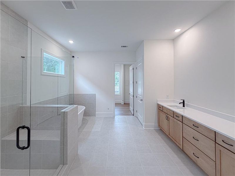 Furnished interior view inside a new home in Ashbury Commons, Powder Springs (Image 12).