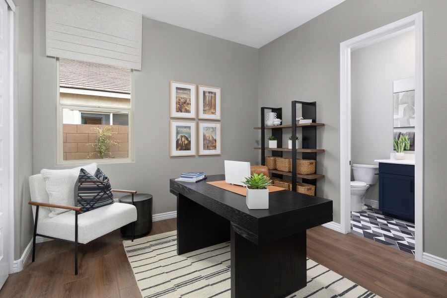 Representative furnished interior of a home built from the Harbor by Mattamy Homes in Miravida, Surprise (Image 12).