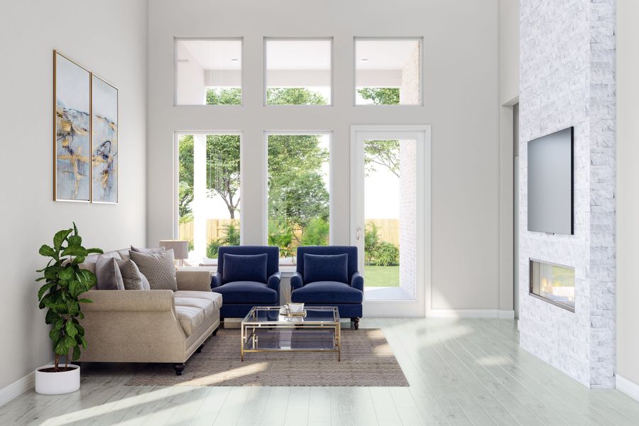 Furnished interior view inside a new home in Trillium, Richmond (Image 6). Furnished interior view inside a new home in Trillium, Richmond (Image 6).