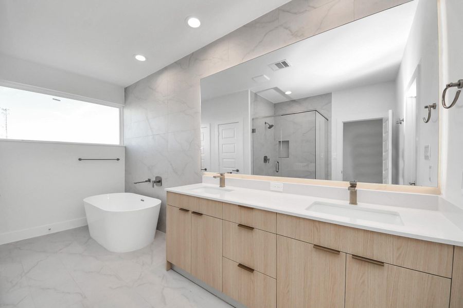 Furnished interior view inside a new home in , Houston (Image 9).