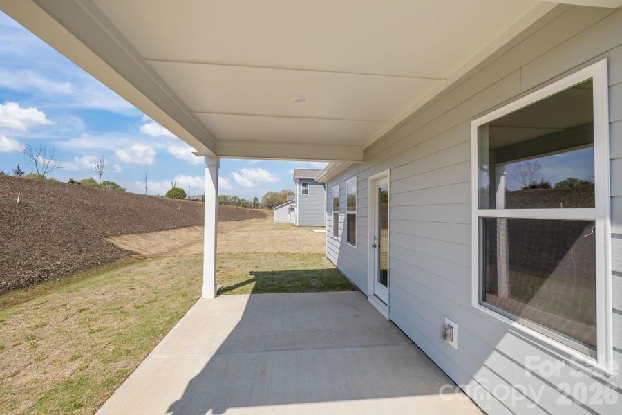Exterior details and patio area of a home in McFarland Estates, York (Image 20).