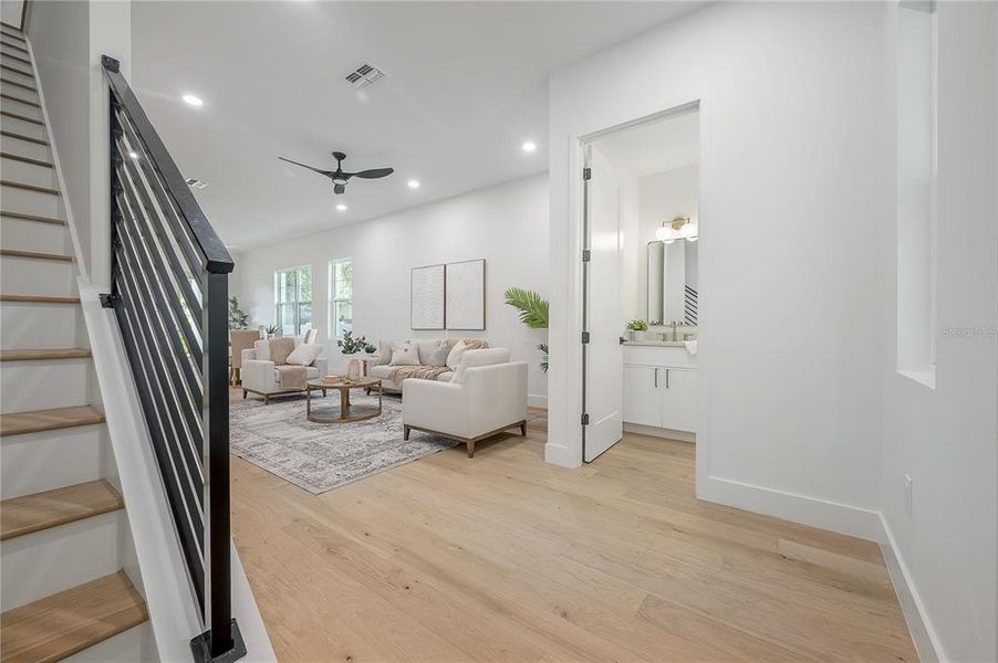 Furnished interior view inside a new home in , Tampa (Image 17).