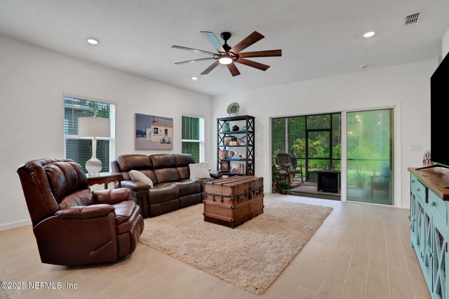 Furnished interior view inside a new home in Tributary: Lakeview at Tributary 50's, Yulee (Image 28).