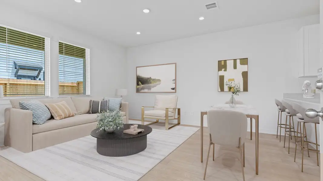 Furnished interior view inside a new home in Lexington Village, Missouri City (Image 6).