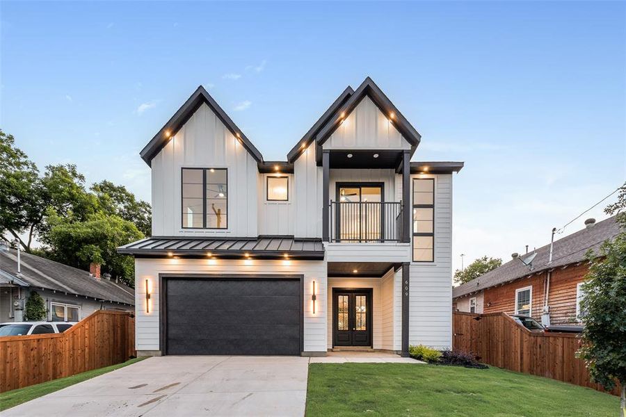 Front exterior of a new home in , Dallas, TX, highlighting curb appeal (Image 30).