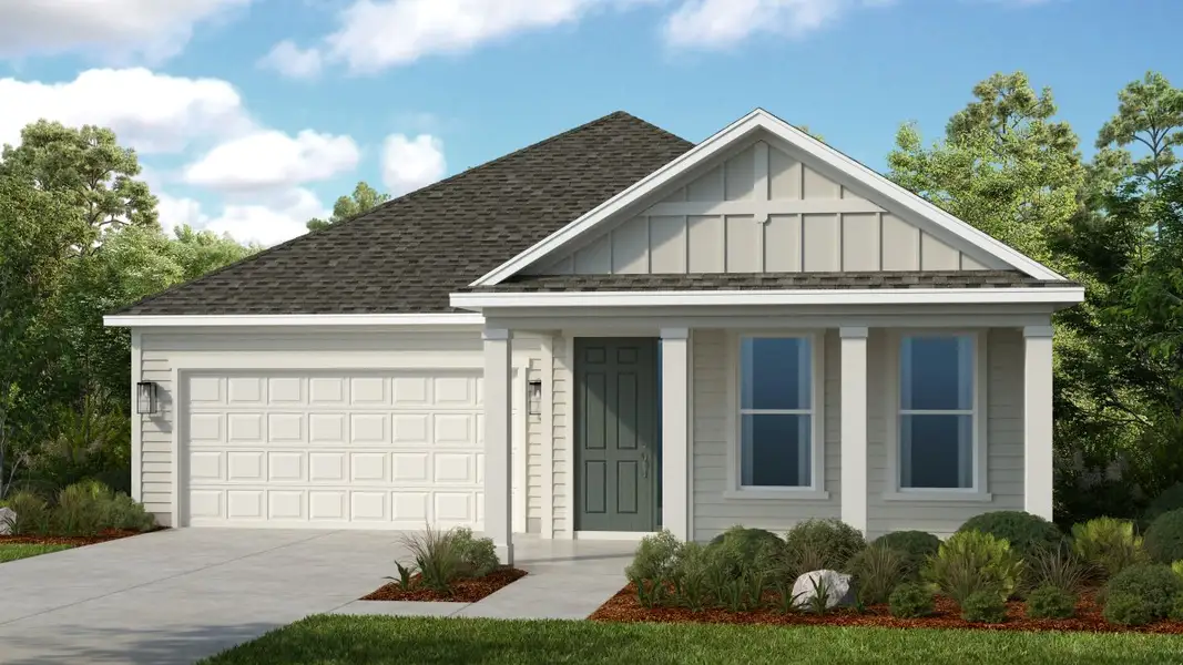 Representative exterior photo of a completed home built from the Biloxi by Taylor Morrison in Colbert Landings, Palm Coast, FL (Image 3). Representative exterior photo of a completed home built from the Biloxi by Taylor Morrison in Colbert Landings, Palm Coast, FL (Image 3).