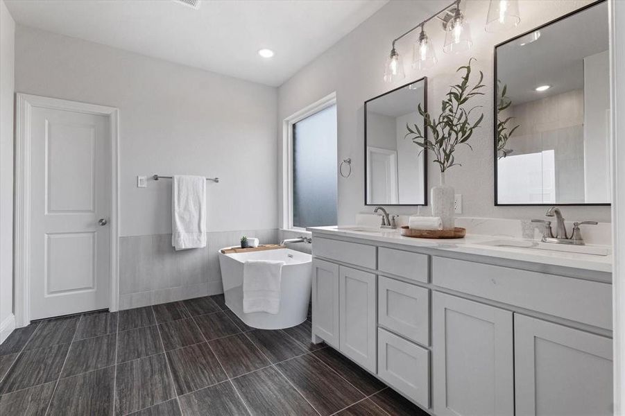 Furnished interior view inside a new home in University Park at Northpointe, Denton (Image 30).