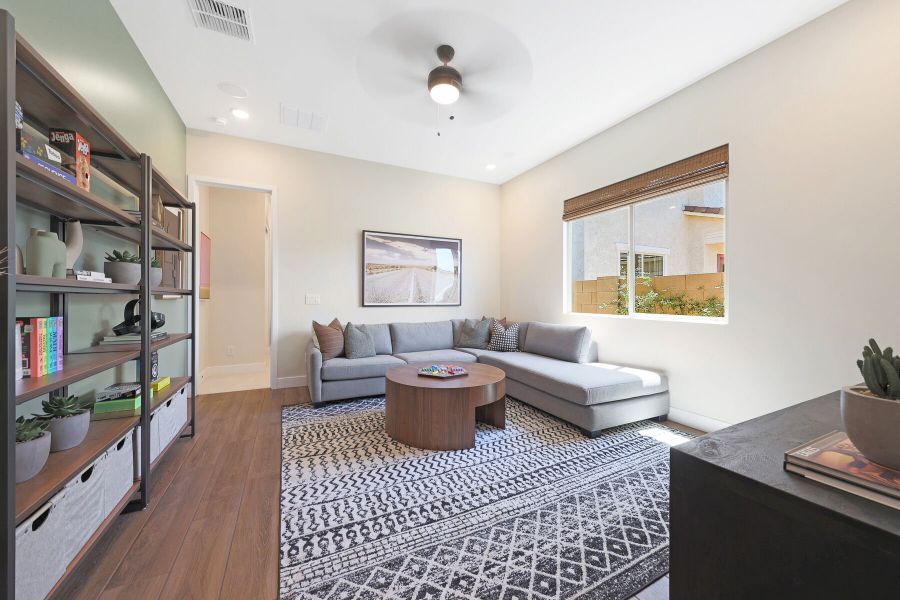 Representative furnished interior of a home built from the Garnet by Mattamy Homes in Landmarke, San Tan Valley (Image 38).