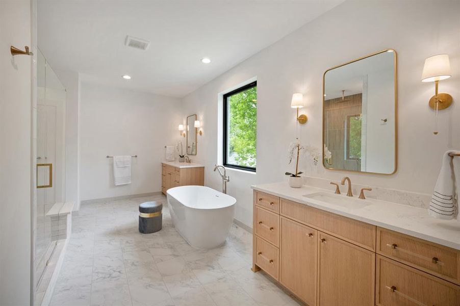 Furnished interior view inside a new home in , Dallas (Image 18).