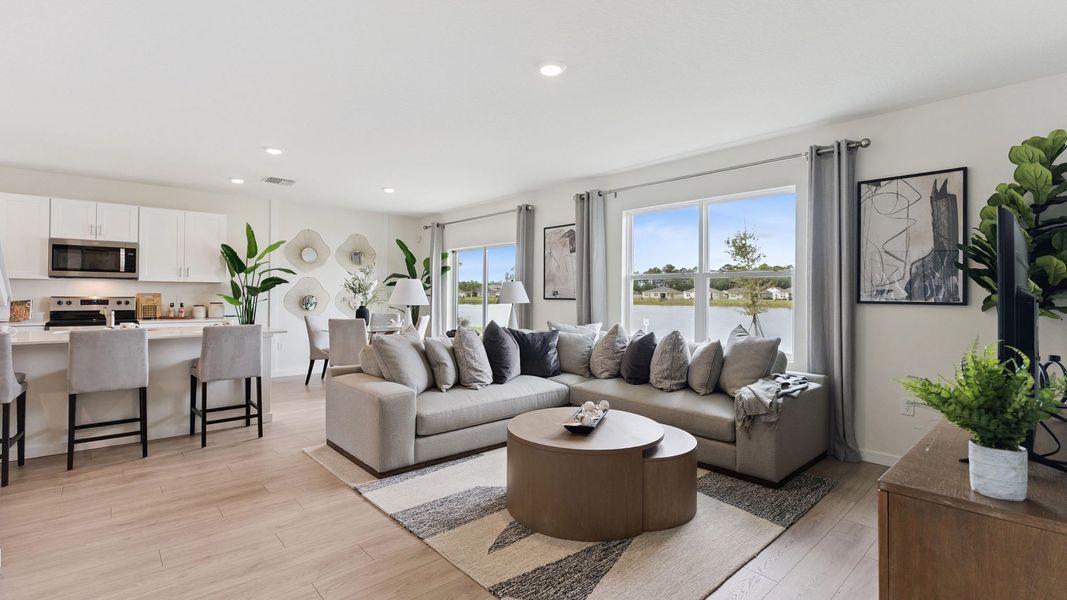 Furnished interior view inside a new home in Buena Lago, St. Cloud (Image 9).