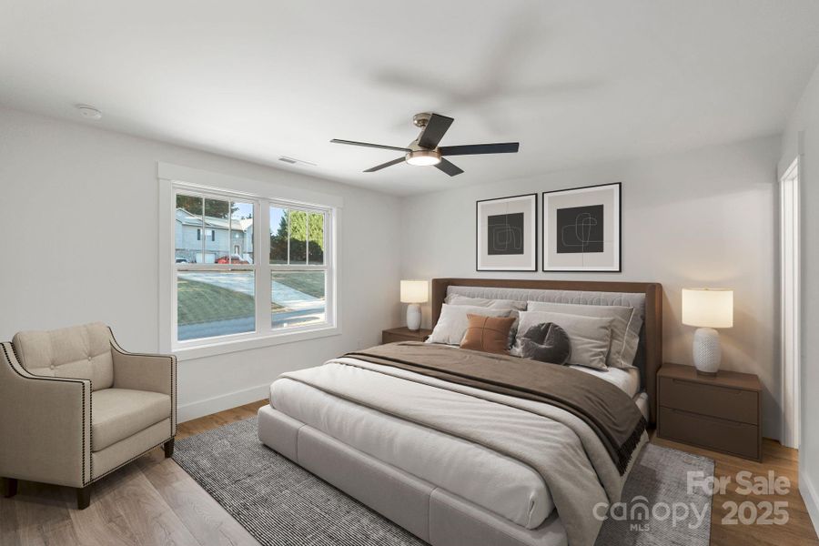 Furnished interior view inside a new home in , Hickory (Image 9).