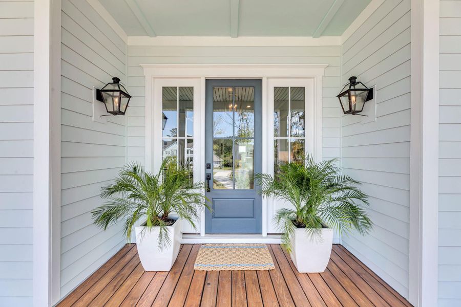 Exterior details and patio area of a home in Carolina Park: Riverside, Mount Pleasant (Image 31).
