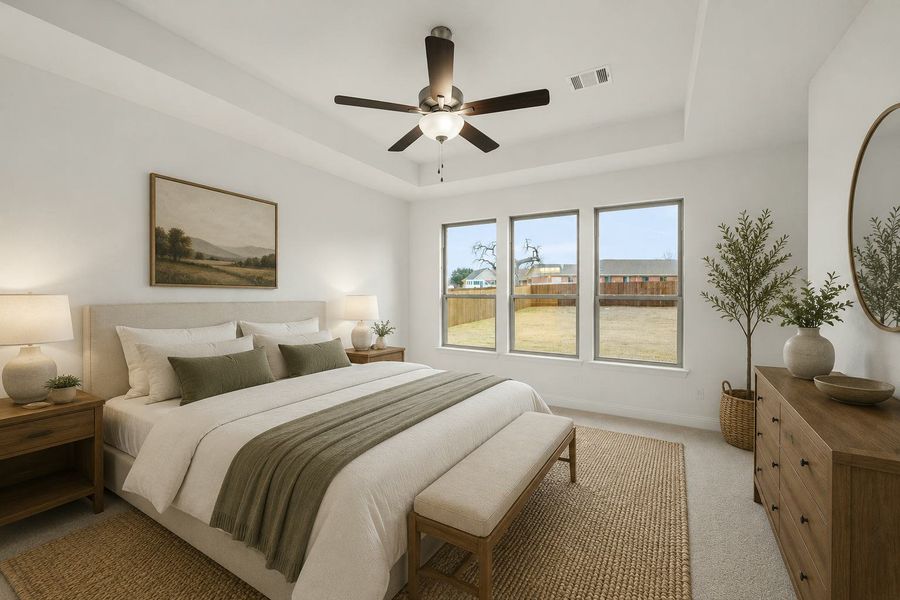 Furnished interior view inside a new home in Stone Eagle, Azle (Image 14).