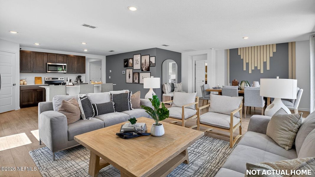Furnished interior view inside a new home in Rookery, Green Cove Springs (Image 9).