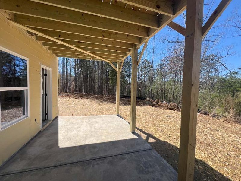 Rear Patio Construction Progress