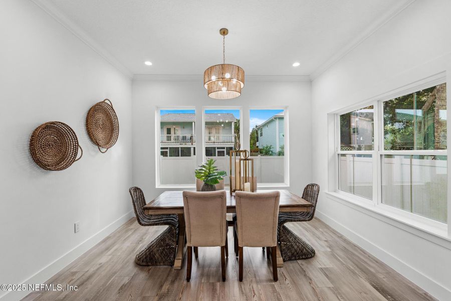 Furnished interior view inside a new home in , Jacksonville Beach (Image 15). Furnished interior view inside a new home in , Jacksonville Beach (Image 15).
