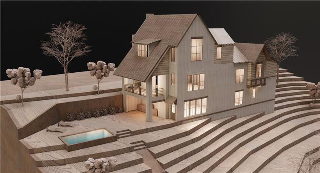 Front exterior of a new home in , Dawsonville, GA, highlighting curb appeal (Image 8).