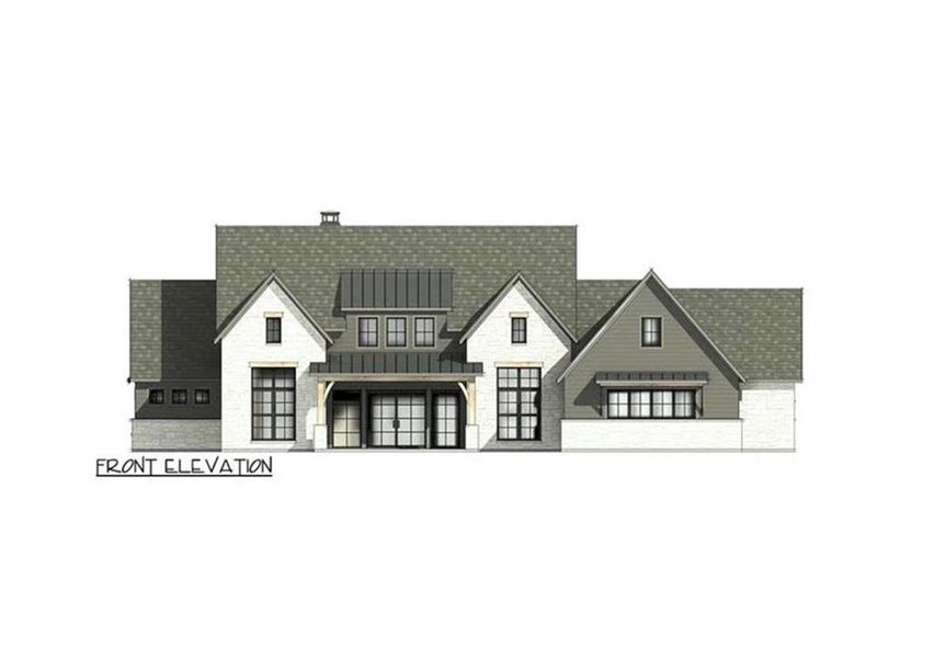 Exterior rendering of this home design in , Rome, GA (Image 4). Exterior rendering of this home design in , Rome, GA (Image 4).